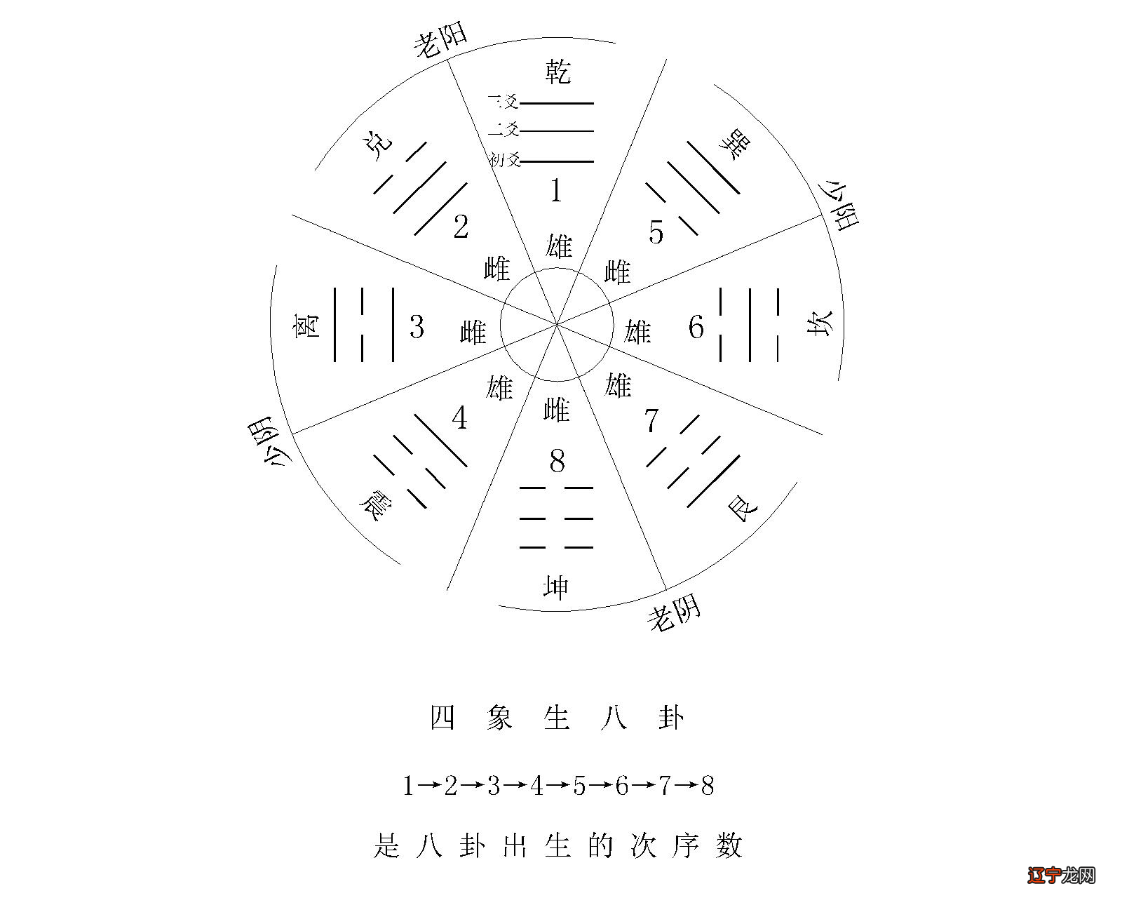 先天八卦图和后天八卦图的区别_先天中天后天八卦区别_先天八卦