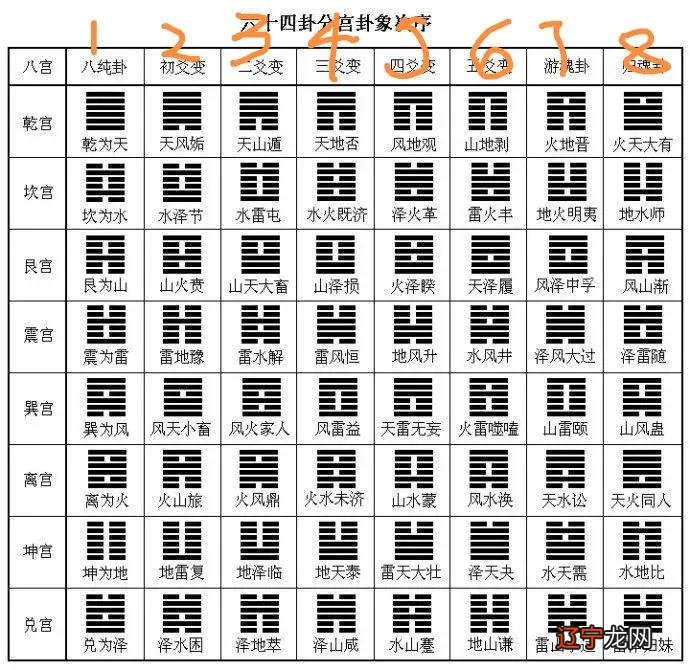 不用死记硬背，通过先天八卦图模型直接推算出周易八宫排序