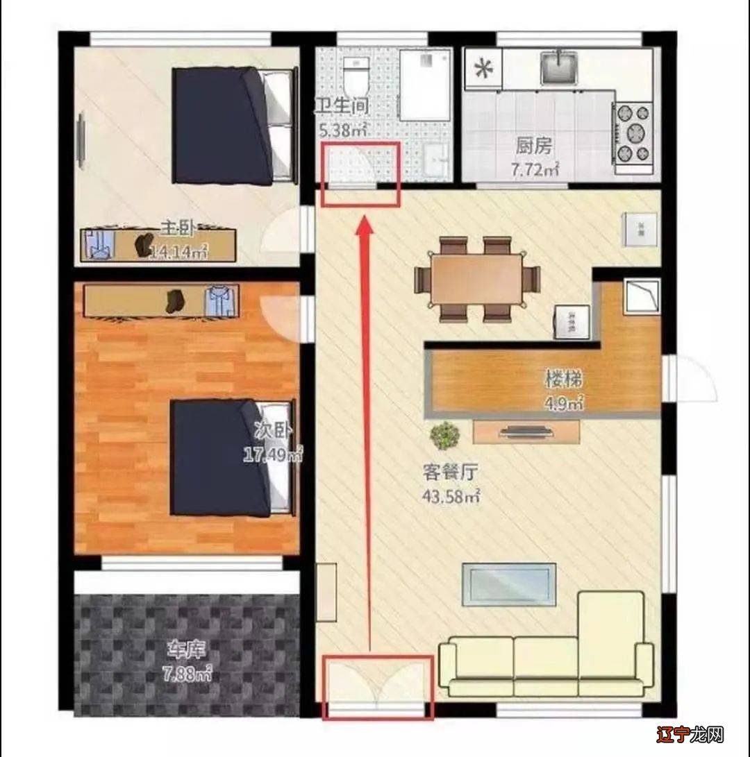 厕所门对着大门风水_风水罗盘应用经验学从入门新手到风水高手的必读书_大门对小门的风水学