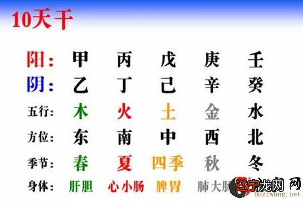 八字天干顺生