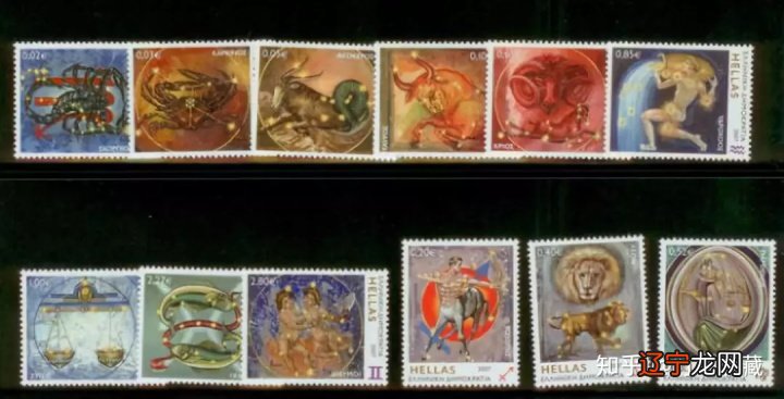 世界各地的十二星座邮票面值为加国内基本邮资永远邮票。