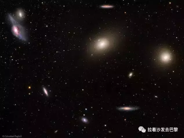 真实十二星座星空图，十二星座连线简图