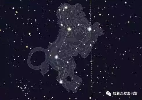 真实十二星座星空图，十二星座连线简图