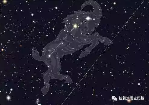 真实十二星座星空图，十二星座连线简图