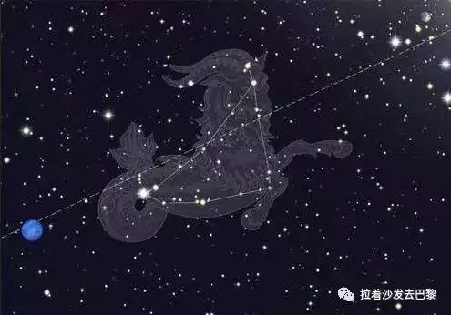 真实十二星座星空图，十二星座连线简图